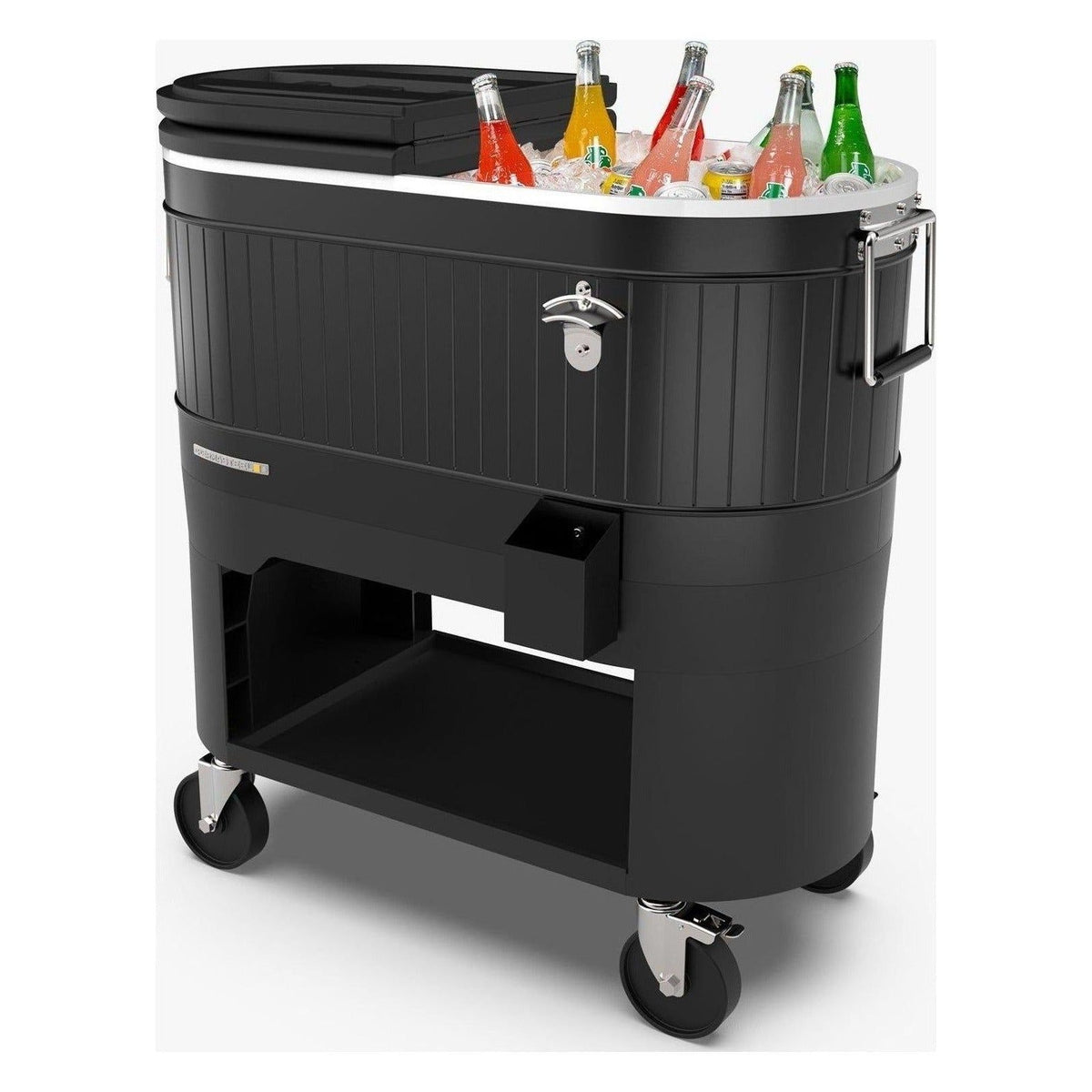 120 Quart Patio Cooler, Black