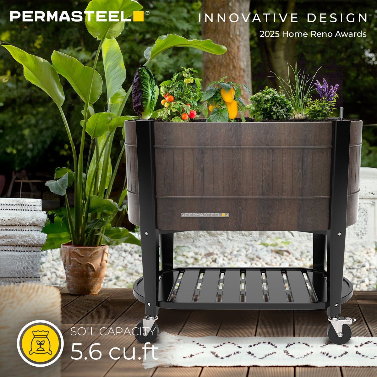 Elevated Garden Bed with EnGrow™ TrueSoil™ Technology