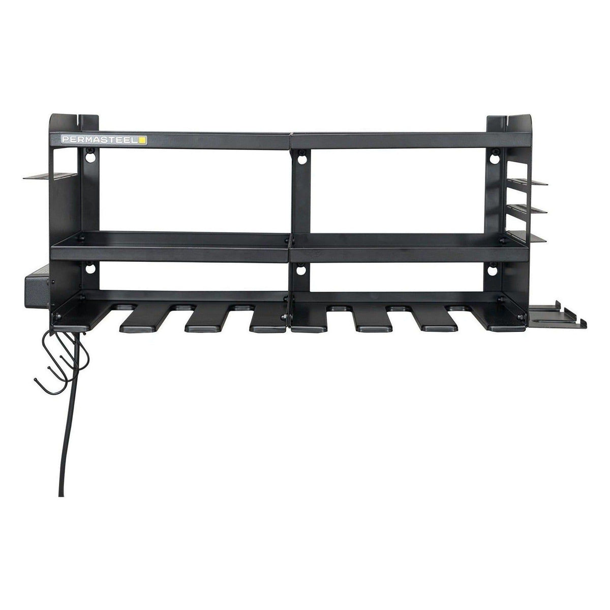 24.6" 6-Bay Heavy Duty Wall Mounted Power Tool Organizer