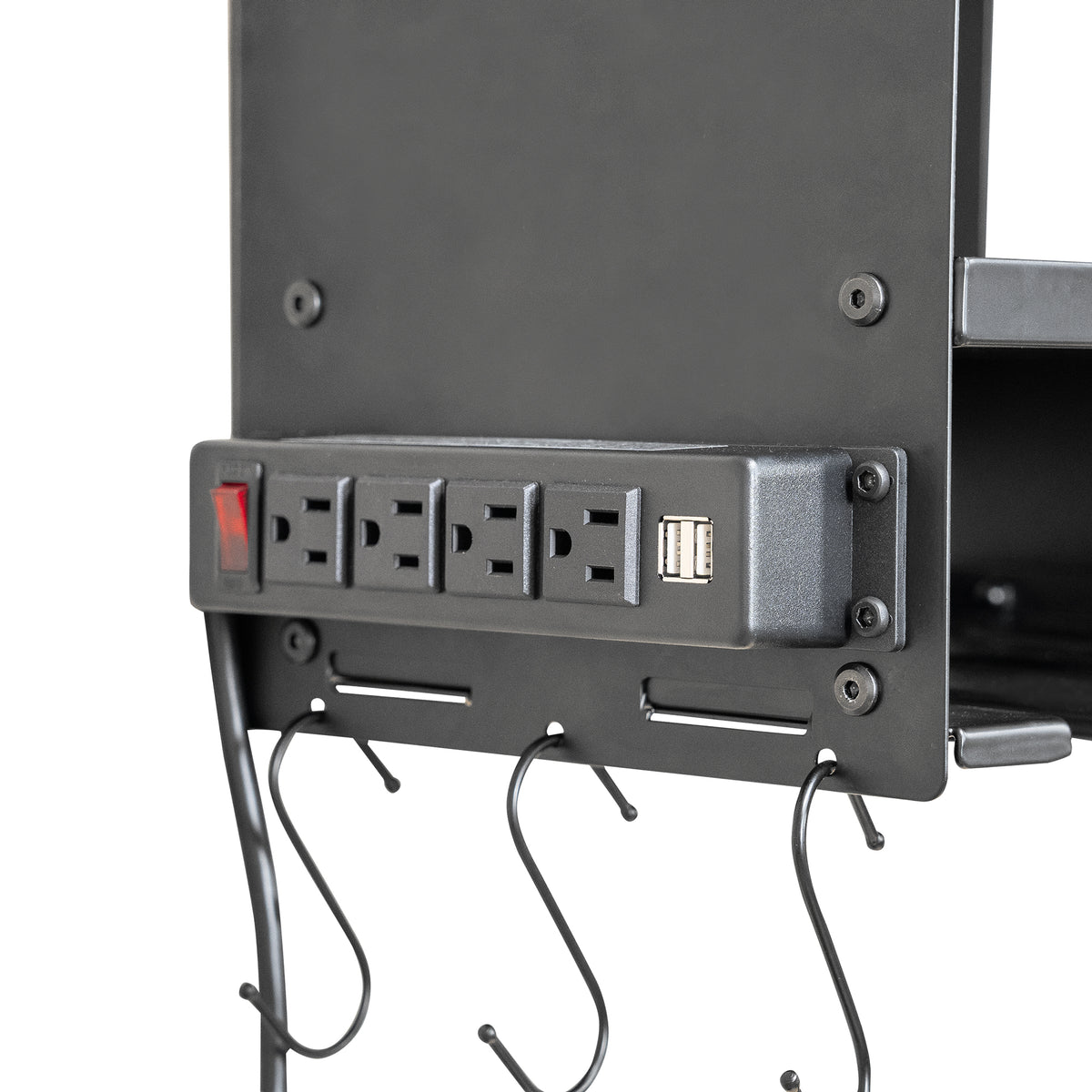 24.6" 6-Bay Heavy Duty Wall Mounted Power Tool Organizer