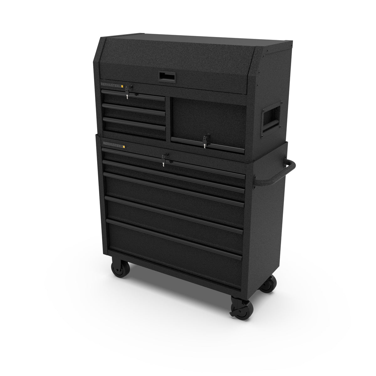 41-inch tool chest and cabinet combo closed, three-quarter view