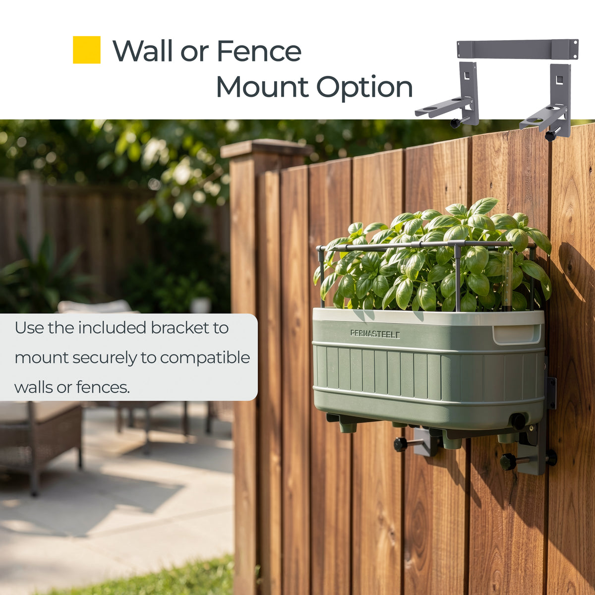 Garden Planter Box Brackets for Herb & Mini Planters