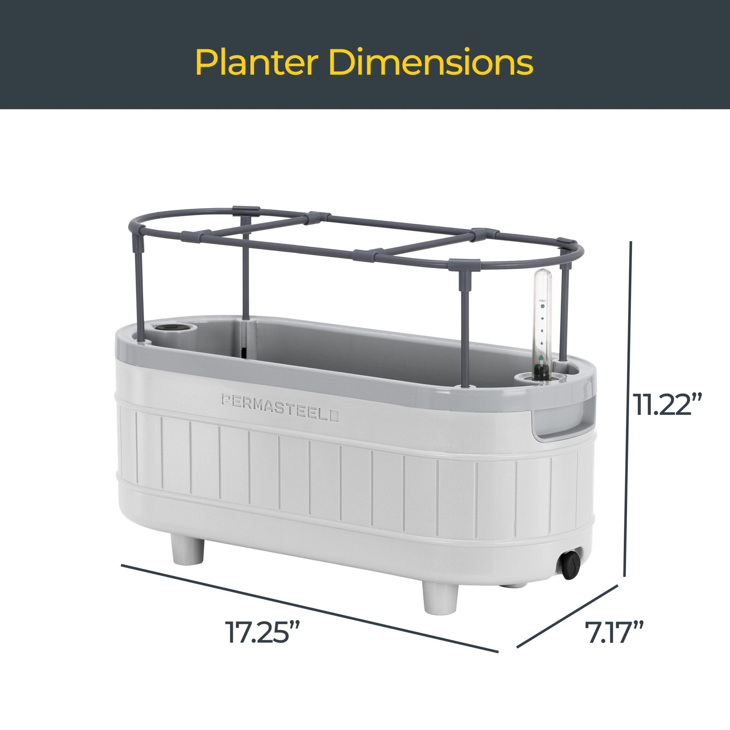Self-Watering Herb Garden Planter with Adjustable Bracket