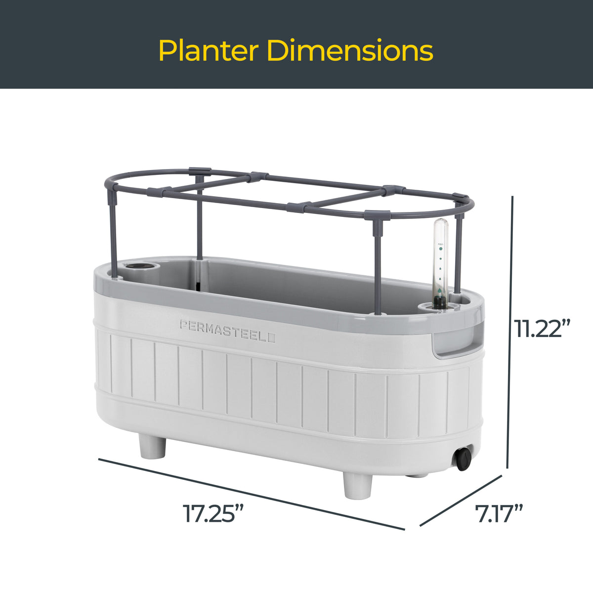 Self-Watering Herb Garden Planter with Adjustable Bracket