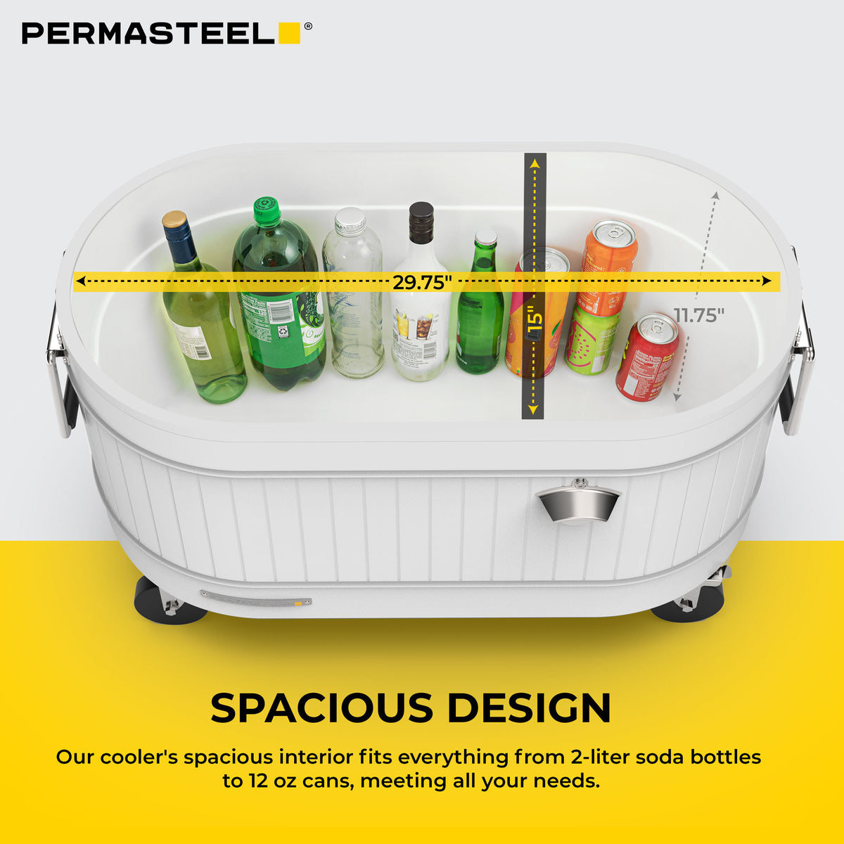 80-Quart Rolling Cooler with Caster Wheels