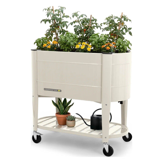 Elevated Garden Bed with EnGrow™ TrueSoil™ Technology, Ivory