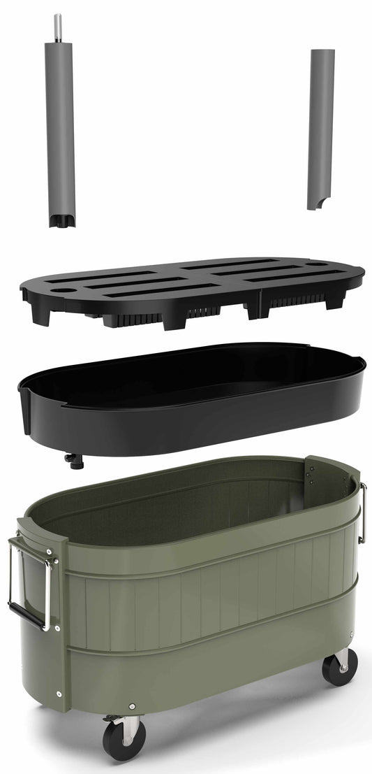 Self-Watering Garden Bed with Caster Wheels