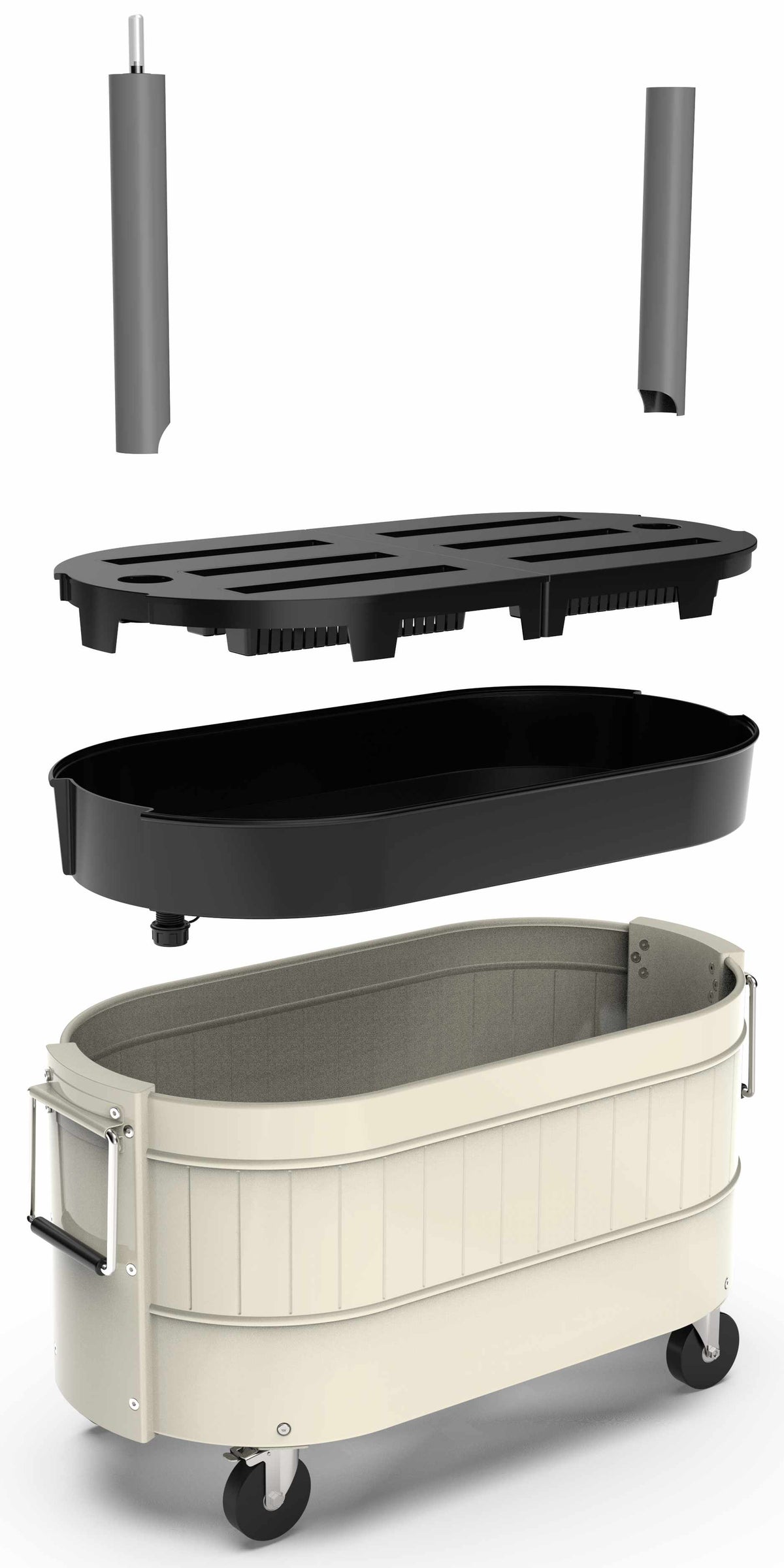 Self-Watering Garden Bed with Caster Wheels