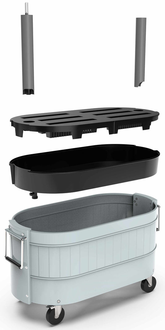 Self-Watering Garden Bed with Caster Wheels