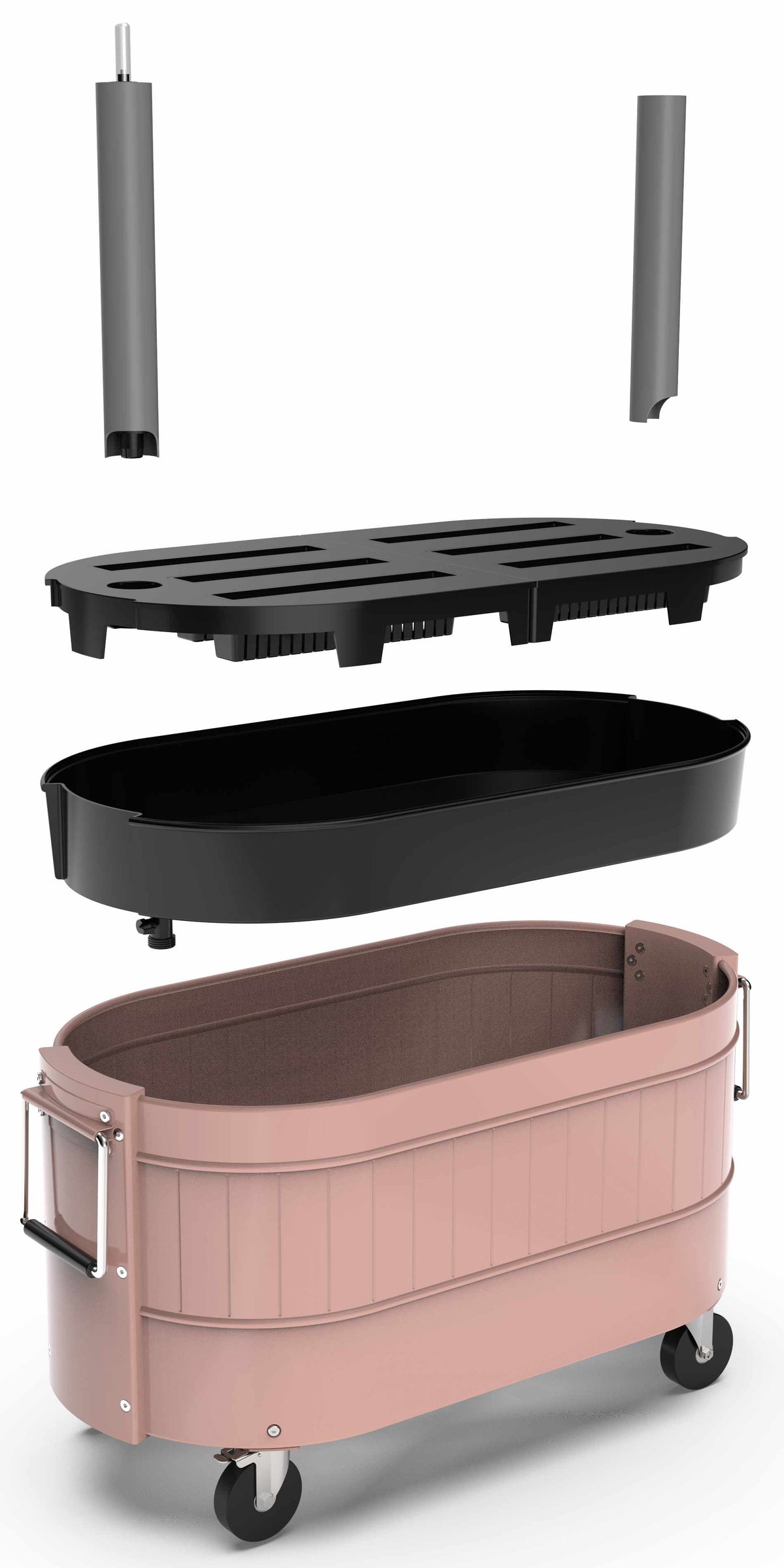 Self-Watering Garden Bed with Caster Wheels