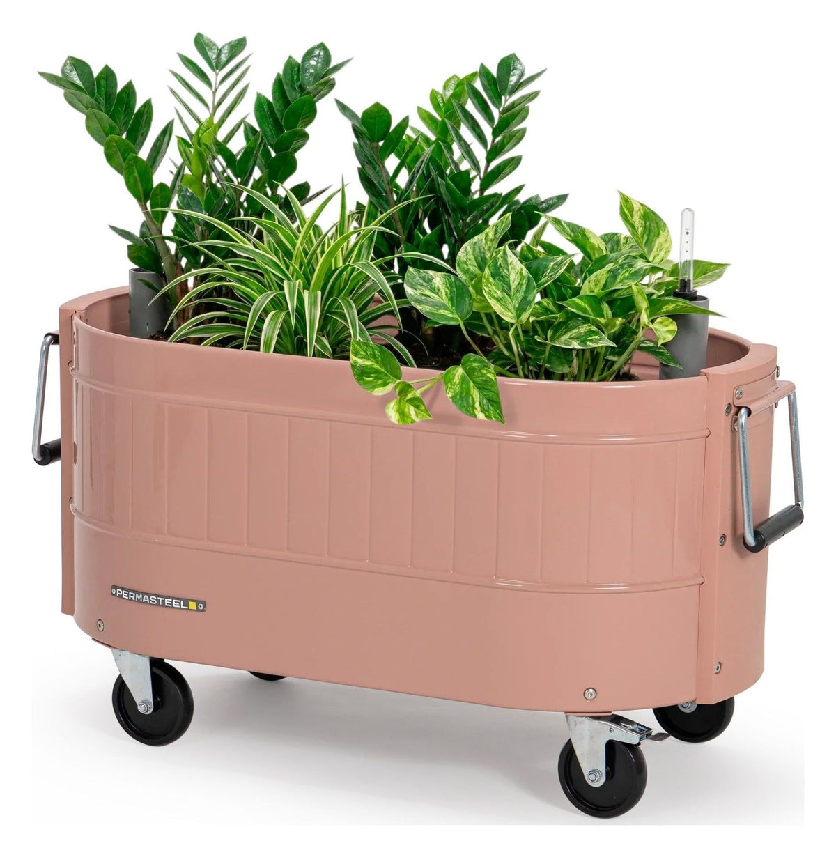 Self-Watering Garden Bed with Caster Wheels, Pink