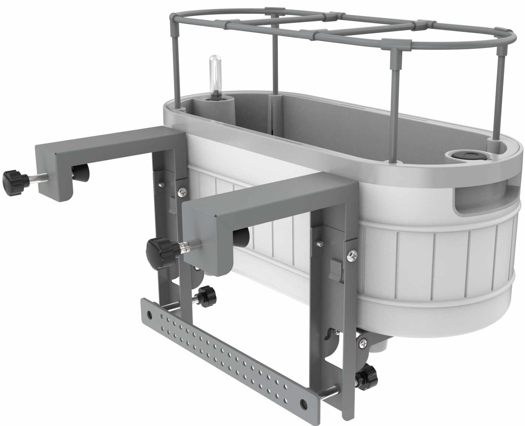 Self-Watering Herb Garden Planter with Adjustable Bracket