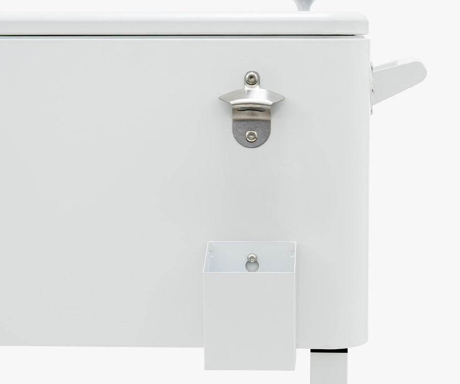 Built-In Bottle Opener & Cap Catcher