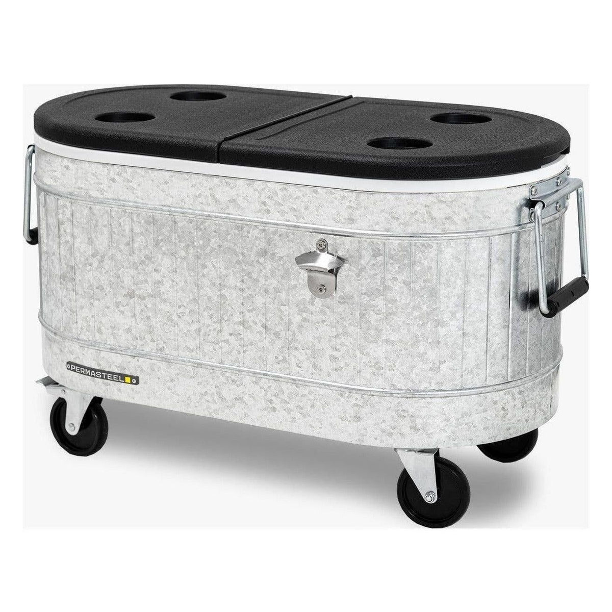 80-Quart Galvanized Steel Rolling Cooler with Wheels - image 1 of 5