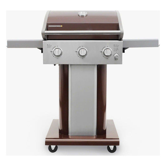 3-Burner Gas Grill with Foldable Side Shelves