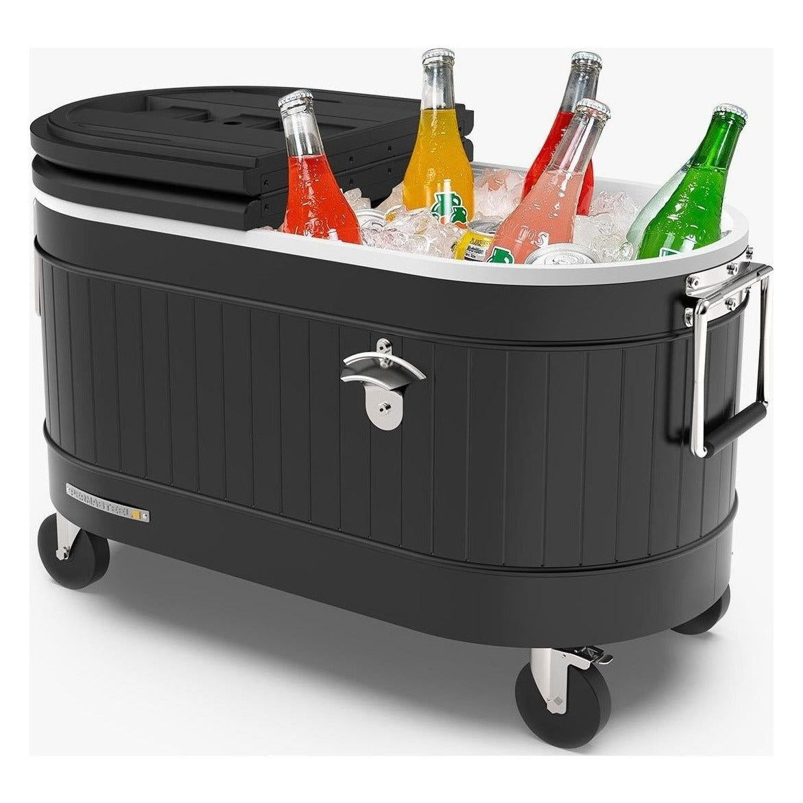 80-Quart Rolling Cooler with Caster Wheels