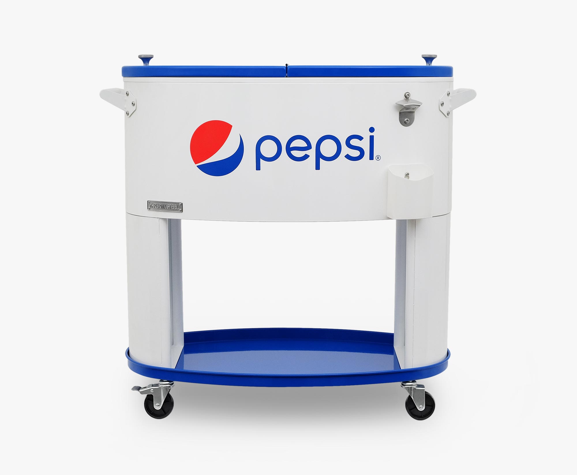 Pepsi Outdoor Cooler | 80-Qt Oval Sporty Patio Cooler - Permasteel