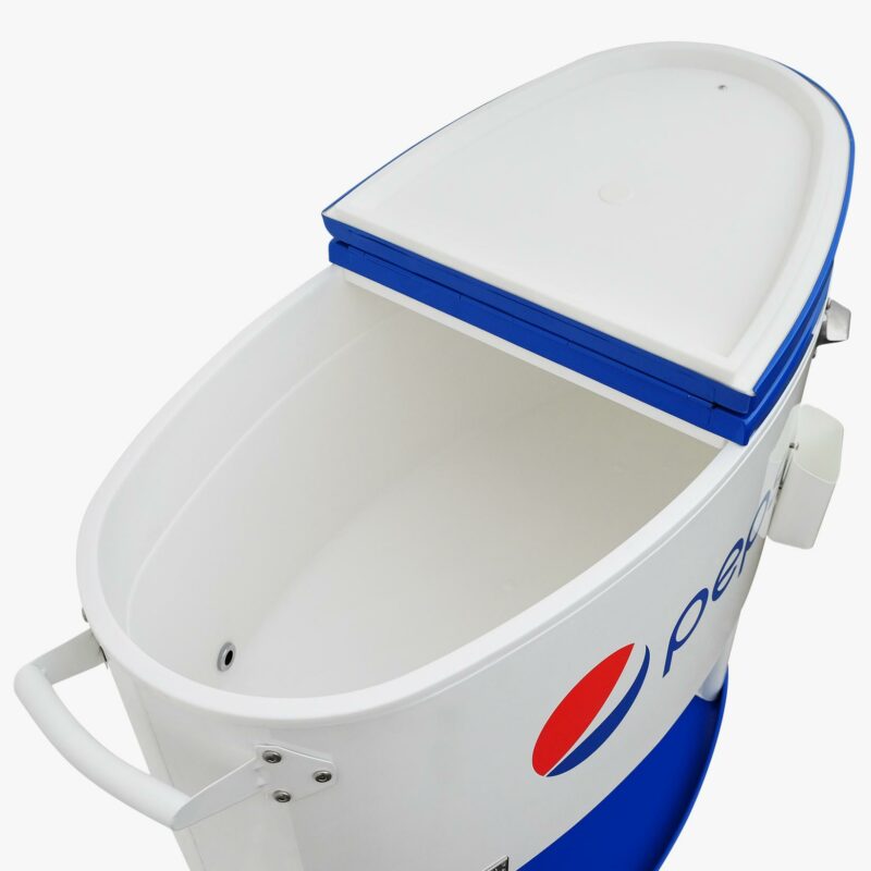 Pepsi 80-Qt Outdoor Patio Cooler in White Made by Permasteel